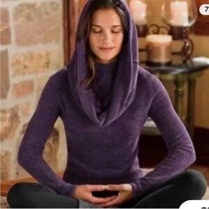 Athleta purple cozy cocoon sz L/XL